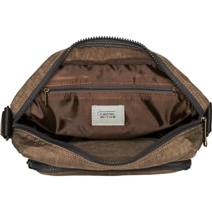 camel active Journey Umhängetasche, 28 cm, braun, 100% Polyester, 28 x 11 x 20.5 cm – Bild 3