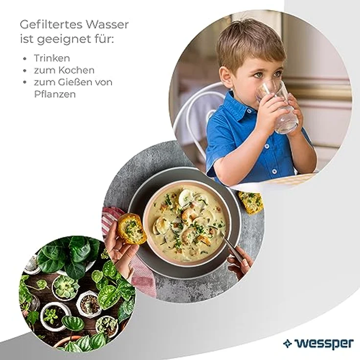 Wessper Wasserfilter kanne Für Kühlschranktür 2.7L, Wasserkaraffe mit einem aktivkohle wasserfilter Kompatibel mit Brita Maxtra Filterkartuschen, Schwarz – Bild 4