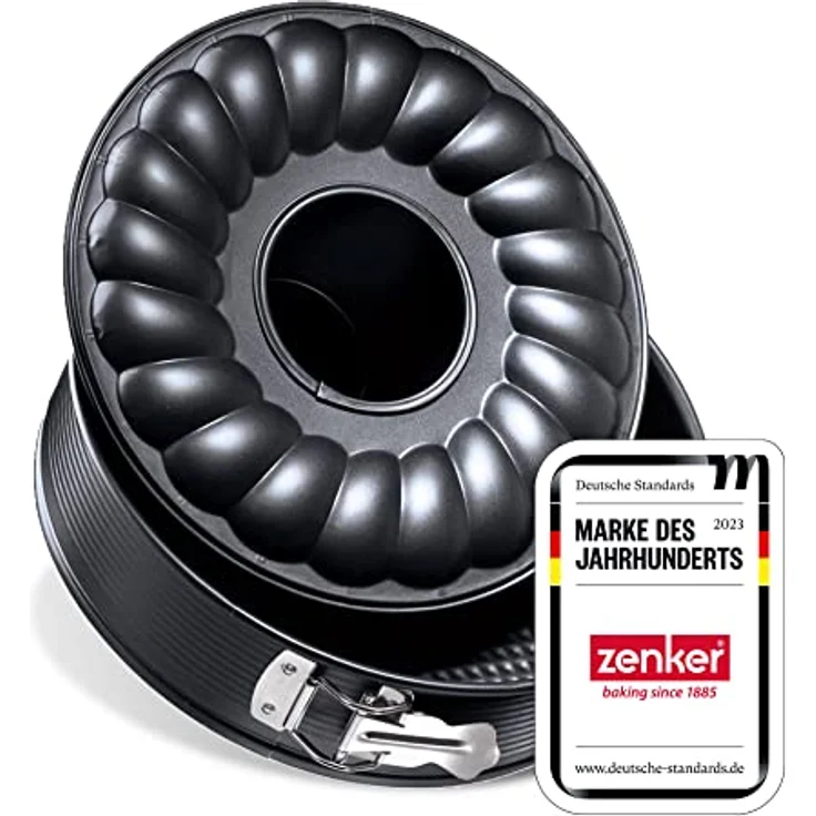 Zenker Springform 2 Boden 26cm, Schwarz, 26 – Bild 2