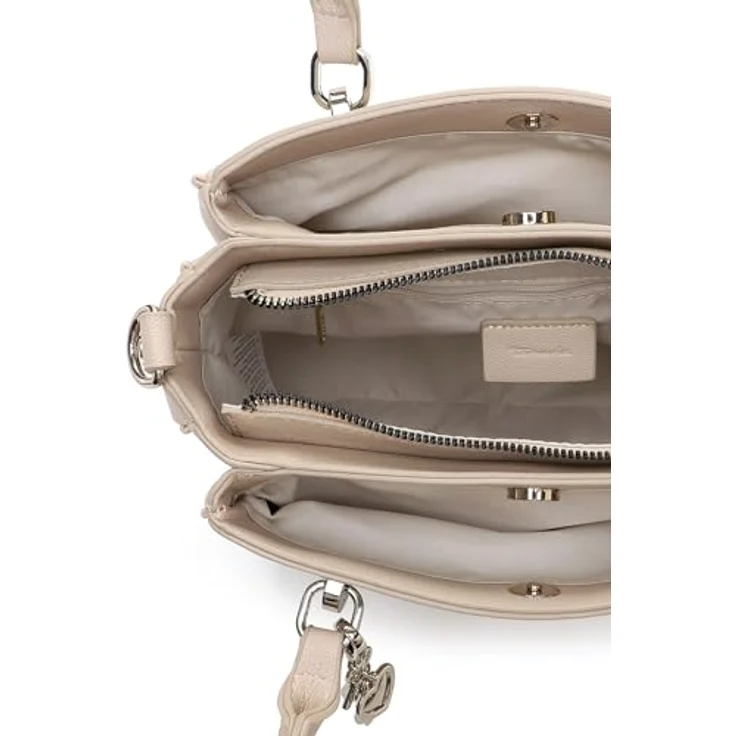 Tamaris TAS Katharina Handtasche 28 cm, Beige, 100% Polyurethan, Henkeltasche – Bild 4