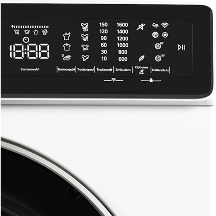 MOCTOR Wärmepumpentrockner DH9009A3W, 9 kg, 15 Programme, WI-FI VeeZyApp, Zwei Wege Schleudern, Startzeitauswahl, LED-Display – Bild 4