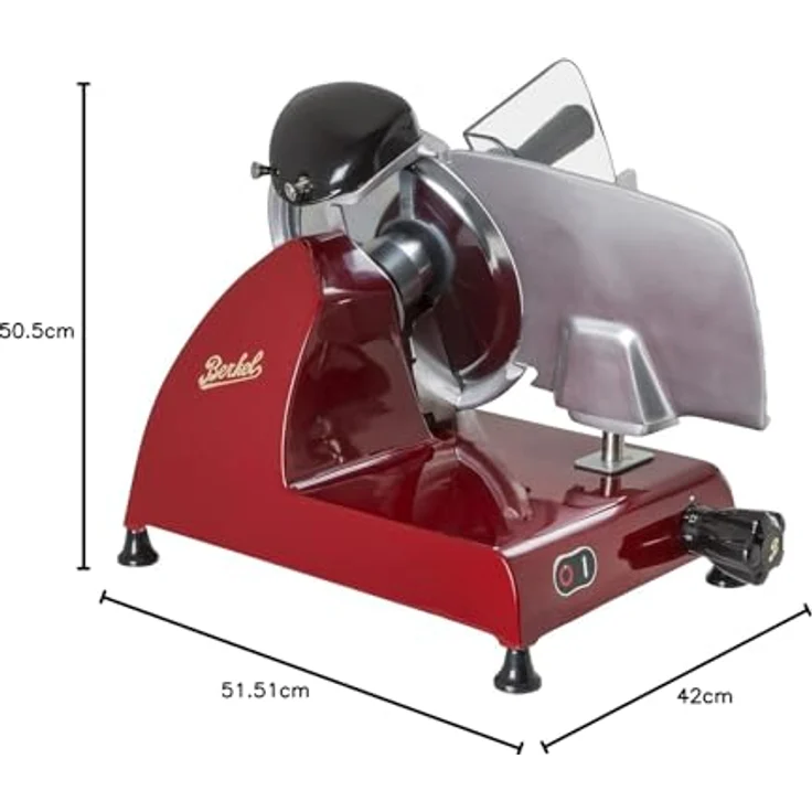 Berkel Allesschneider Red Line 250, inkl. Schneidebrett, 190W, aus Esche und Edelstahl, rot – Bild 10