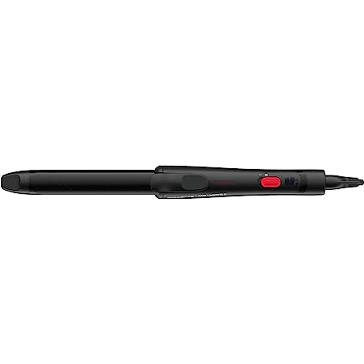 Rowenta x Karl Lagerfeld CF321L Lockenstab | 25 mm | Keratin & Schein-Beschichtung | natürlich wirkende Wellen und Locken | konstante 200°C | schnelles Aufheizen | kühle Spitze | Schwarz/Rot – Bild 2