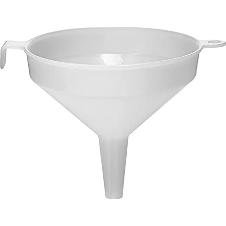 Browin 350010 Trichter Ø 10 cm, Trichter für Alkohol, Fassungsvermögen von 220 ml, zum Abfüllen Flaschen Wein, Bier, sicheres Material, Weiß