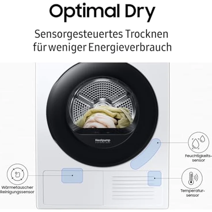 DV81CGC2B0AEEG, DV5000C, Wärmepumpentrockner, 8 kg, EEK: A+++ mit SmartThings und Hygiene-Programm – Bild 4