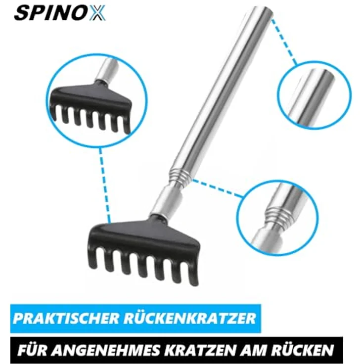 MAVURA SPINOX Kopfmassagegerät Krauler Spinne + Gratis Rückenkratzer [2teilig] [DAS ORIGINAL] – Bild 5