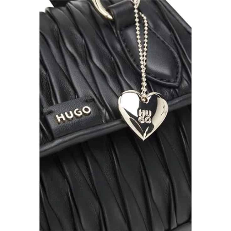 Hugo Clioh Mini Bag, schwarze Handtasche aus 100% Polyester, 14 cm x 5 cm x 8.5 cm – Bild 7