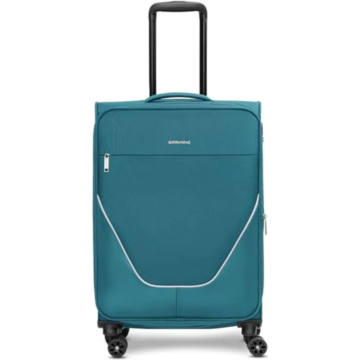 Stratic Weichgepäck-Trolley taska, 4 Rollen, erweiterbar, mit Zahlenschloss, Polyester in Schwarz – Bild 6