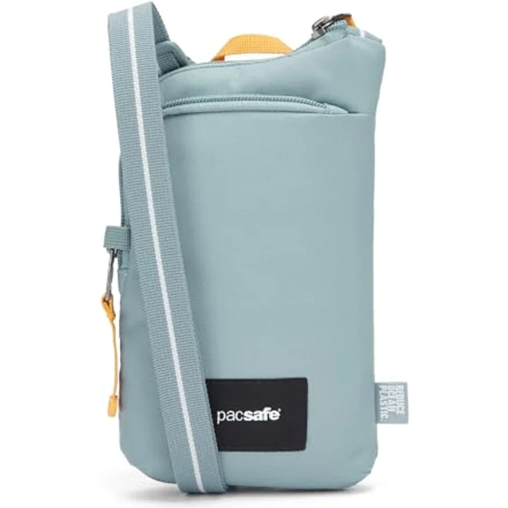 Pacsafe GO anti-theft Tech Mini Bag Umhängetasche RFID, 12 cm, blau, 100% Polyester – Bild 1