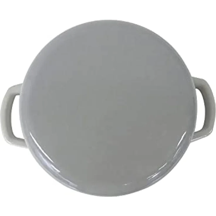 kela 12605 Bräter mit Deckel, Gusseisen, Emaille-Beschichtung, Hohe Wärmespeicherung, Induktionsgeeignet, 2.5 L, Grau, Rund, Calido – Bild 5
