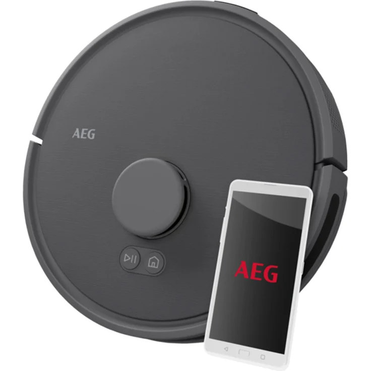 AEG Saugroboter AR71UW2DG, Staubsauger-Roboter mit Wischfunktion, grau