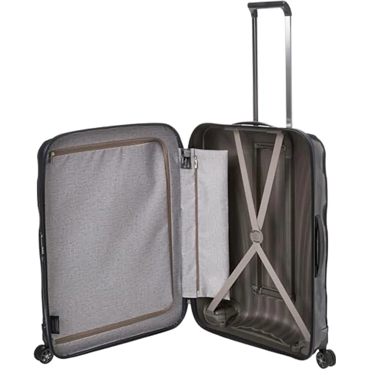 Samsonite Koffer C-Lite Spinner 75/28 Chili Red, Midnight Blue - Erweiterbarer Koffer mit harter Vorderseite und drehbaren Rädern – Bild 3