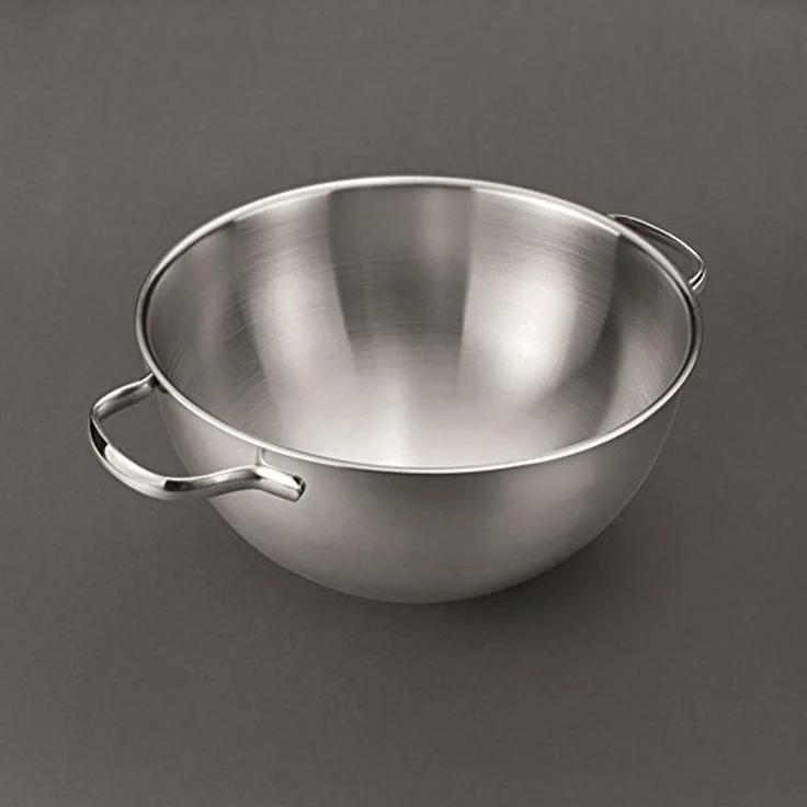 Kelomat 1853-248, Schneeschüssel 22, Rührschüssel aus rostfreiem Edelstahl, 25 cm lang, 23.5 cm Durchmesser, spülmaschinenfest, silber – Bild 1