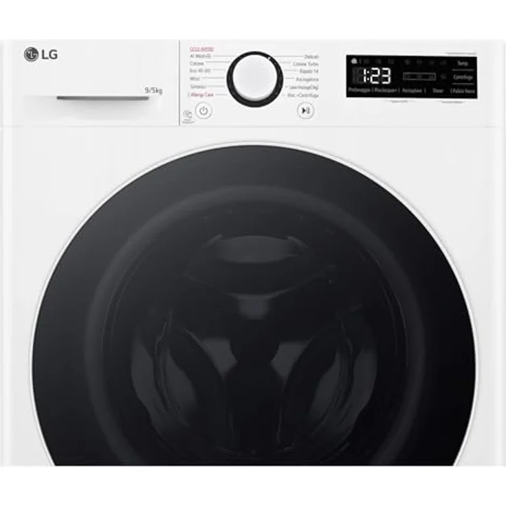 LG D2R5S09TSWW Waschtrockner Frontlader, 9 kg Waschen, 5 kg Trocknen, AI DD-Technologie, TurboWash 360, Weiß, E – Bild 7