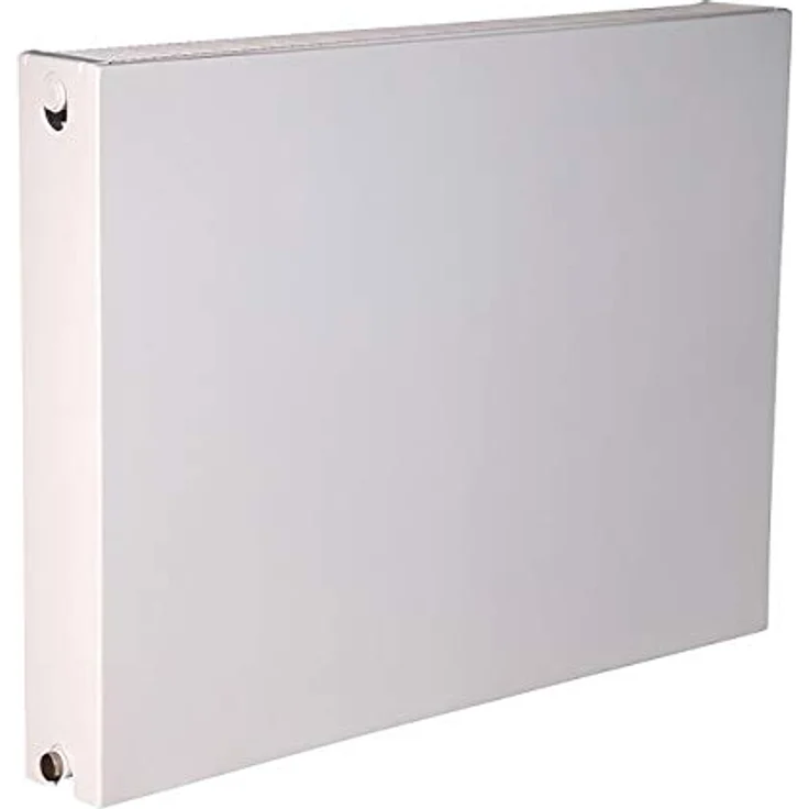 qpool24 Universal-Planheizkörper Typ 22, 600mm hoch, 2000mm lang, 3164 Watt Wärmeleistung, Verkehrsweiß (RAL 9016), 6 Anschlüsse – Bild 2