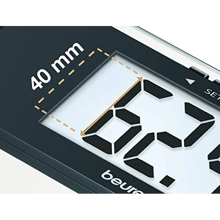 Beurer BG 17 Diagnosewaage Glaswaage zur Körperanalyse mit besonders großem Display – Bild 3