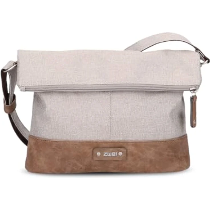 Zwei Olli Umhängetasche, 28 cm, weiß, 100% Polyester, 8 cm x 20 cm – Bild 2