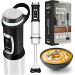 Zeegma Stabmixer HANDY BASE, 1500 W, Titan-Klingen, LED, Turbo, Ergonomischer Griff, weiß