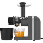 Diyarts Slow Juicer, 200,00 W, Ruhiger Motor & Umkehrfunktion, Sanfter Druck & langsame Rotation, Schwarz - Preisvergleich