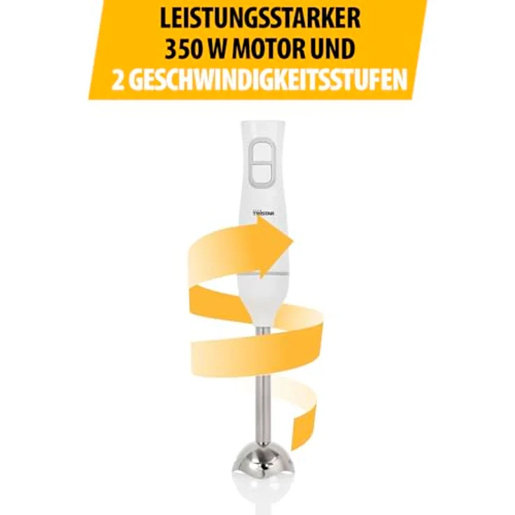 TriStar Stabmixer MX-4881 Weiß, Stabmixer-Set mit 350 Watt Leistung und praktischem 500 ml-Messbecher – Bild 7