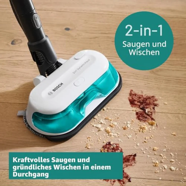 Bosch Unlimited 7 Prohygienic Aqua 2 In 1 Besenstaubsauger, EU Plug 220V - leistungsstarkes 2in1 Aqua-Modell, automatisches Wasserversorgungssystem, HEPA-Filtration, One Size – Bild 5