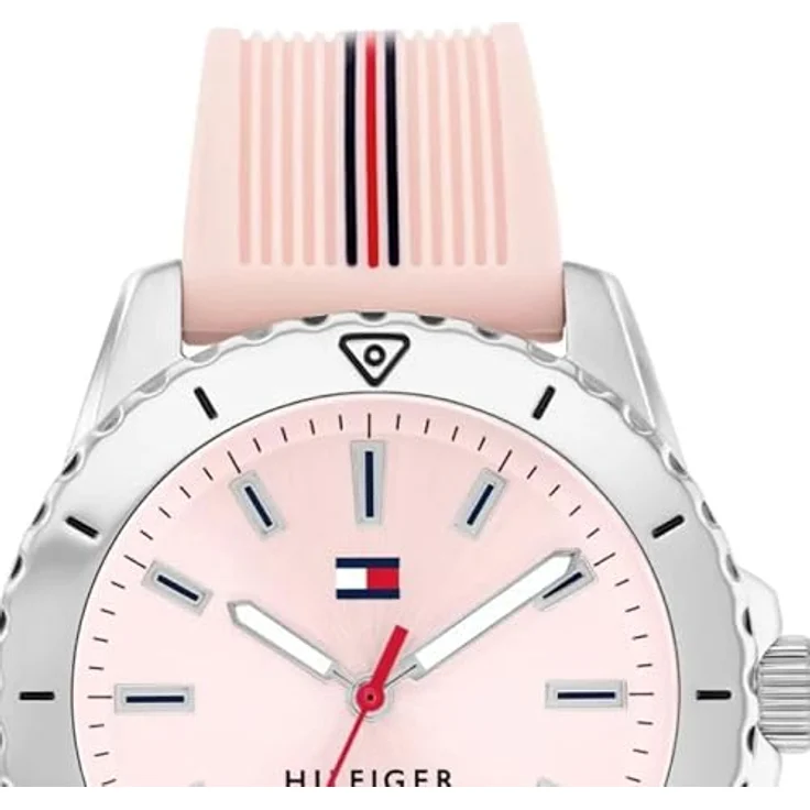 Tommy Hilfiger Quarzuhr GIRLS 1720052, rosa Armbanduhr mit Silikonband, wasserdicht bis 10 bar, ideal als Geschenk für Mädchen – Bild 4