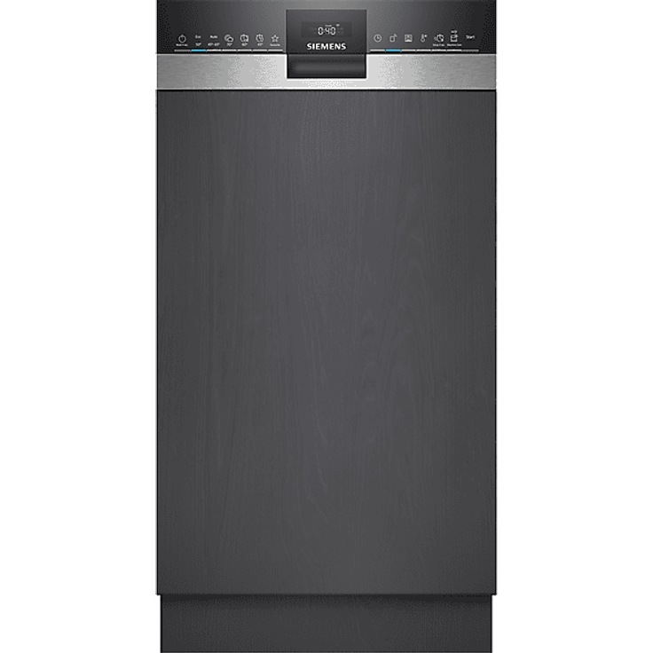 SIEMENS SR53ES25KE iQ300 Geschirrspüler, vollintegrierbar, 448 mm breit, 44 dB (A), varioSpeed Plus, autoOpen dry, smartStart, programmDownload