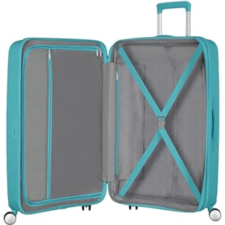 American Tourister Soundbox - Spinner M Erweiterbar Koffer, 67 cm, 81 L, Türkis (Turquoise Tonic) - Red Dot Design Award Gewinner 2017 – Bild 5