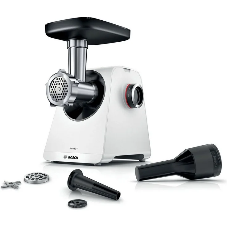 BOSCH Küchenmaschine MFWS420W, Metall-Kupplung, Kammer und Messer, weiß - Preisvergleich – Bild 1