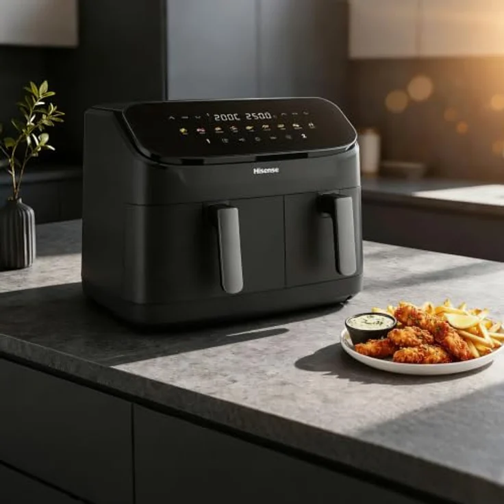 Hisense HAF2700DHA, Air Fryer Fritteuse mit 2700 W und 11 l, Schwarz – Bild 15