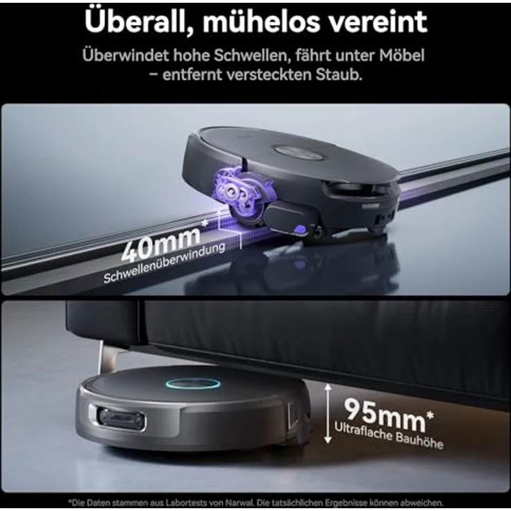NARWAL Flow 2, Saug- und Wischroboter mit All-in-One-Station, 31.000 Pa Saugkraft, FlowWash-Wischsystem mit 60 °C Heißwasser und 100 °C Moppwäsche – Bild 11