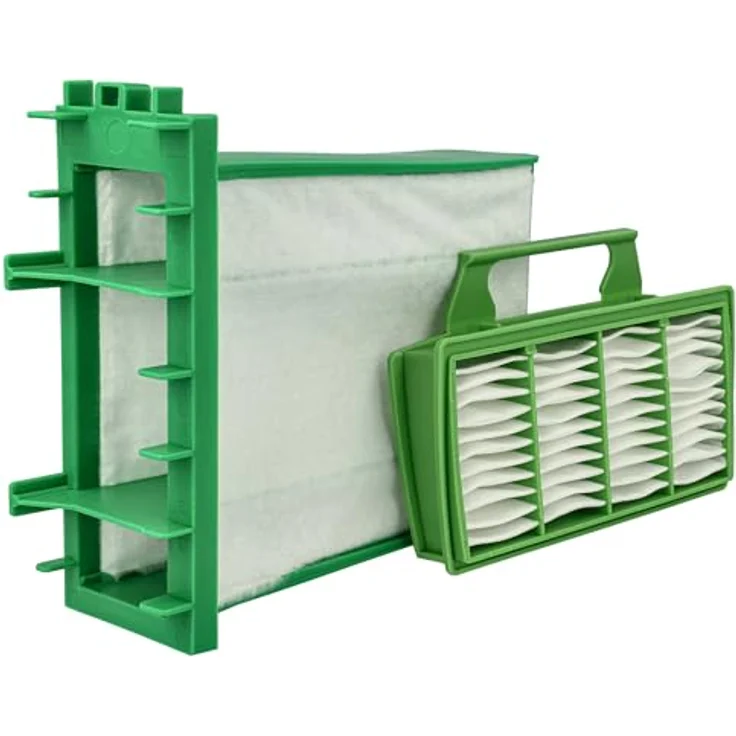 VHBW Filter-Set kompatibel mit Sebo Airbelt K3, K1, 4x Mikrofilter und Hygieneschutzfilter, weiß/grün – Bild 3