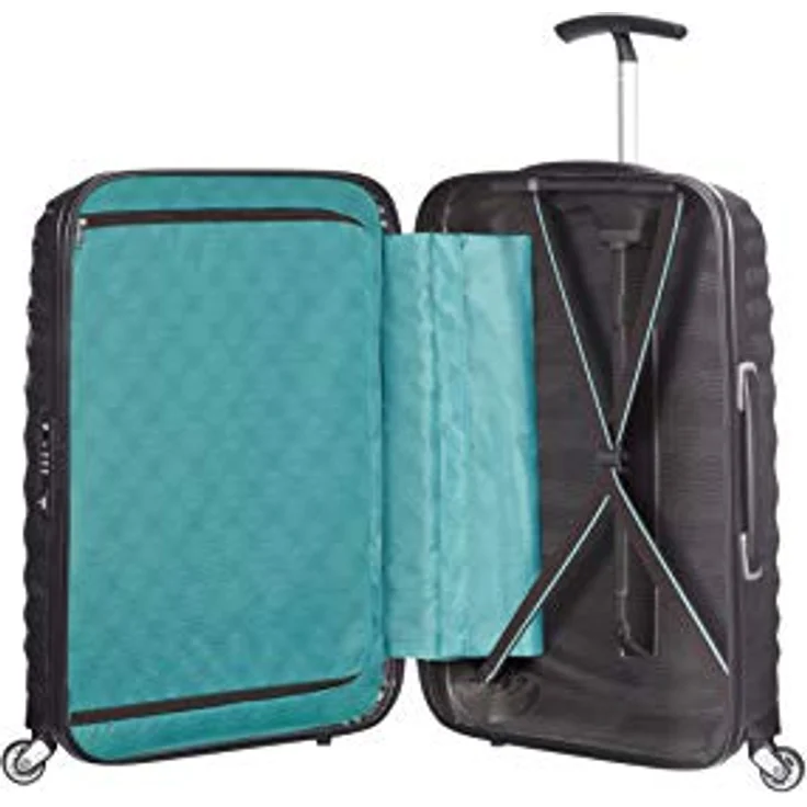 Samsonite Lite-Shock - Spinner S Handgepäck, 55 cm, 36 L, mit 4 Rollen, Schwarz (Black) – Bild 3