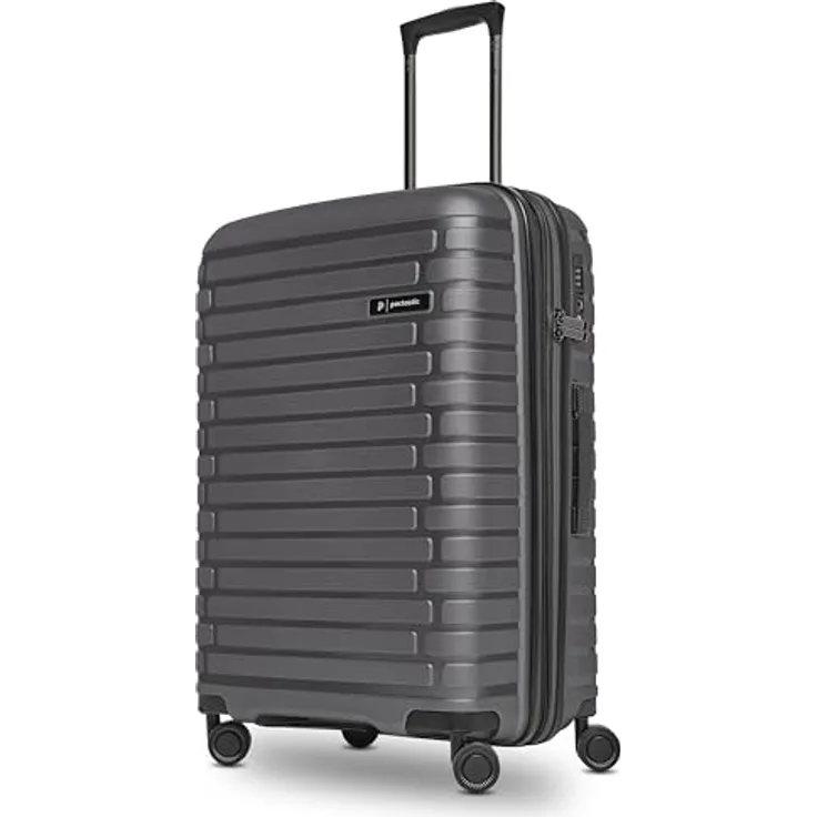 Pactastic Hartschalen Check-in Koffer | Mittelgroßer Trolley 45 x 25 x 66 cm von 67 auf 75 Liter erweiterbar | aus hochwertigem Polypropylen | 4 Doppelrollen & TSA-Schloss (Collection 04)