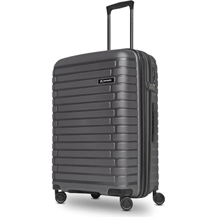 Pactastic Hartschalen Check-in Koffer | Mittelgroßer Trolley 45 x 25 x 66 cm von 67 auf 75 Liter erweiterbar | aus hochwertigem Polypropylen | 4 Doppelrollen & TSA-Schloss (Collection 04) – Bild 1