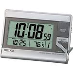 Seiko Wecker LCD silber Kunststoff QHR024S