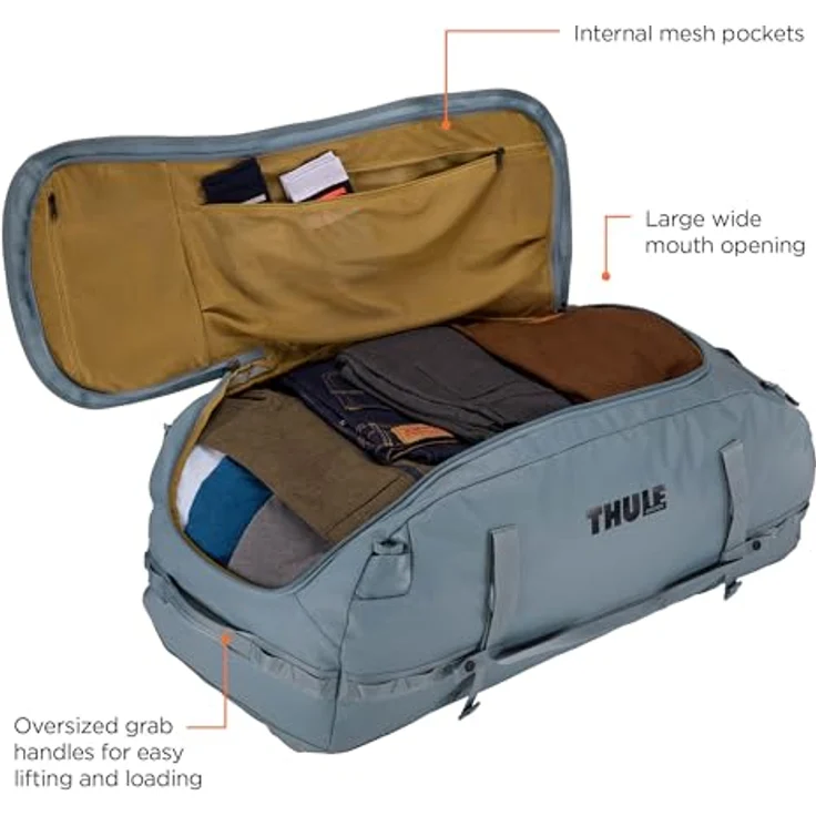 Thule Chasm Weekender Reisetasche, 86 cm, 100% Polyester, blau, 40.5 cm x 49 cm – Bild 4