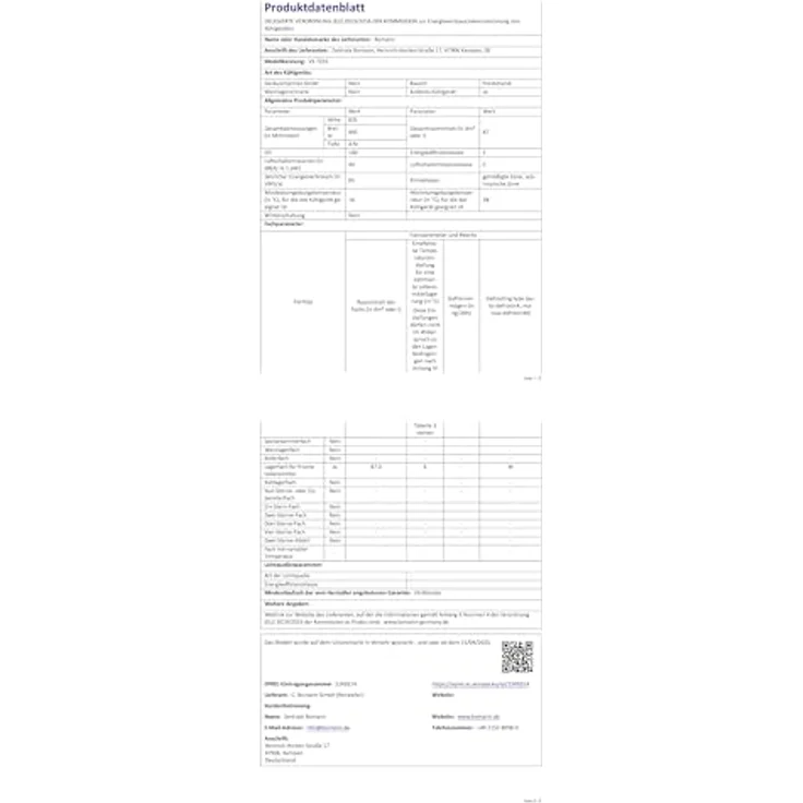 Bomann® VS 7255, Kühlschrank ohne Gefrierfach, 87 Liter Nutzinhalt, 3 Ablagen, leise, Türanschlag wechselbar, schwarz, 84 cm – Bild 9