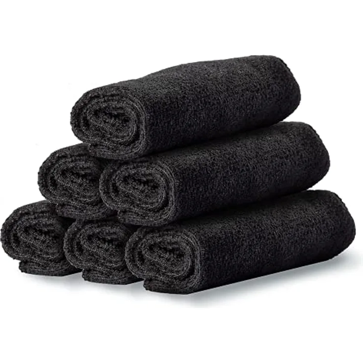 bio-chem 6X Mikrofasertuch 40x40 cm, fusselfrei, saugstark und schonend weich - wiederverwendbar und langlebig, ideal für Fenster und empfindliche Oberflächen