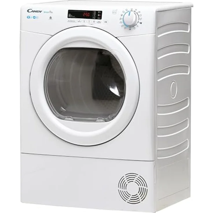 Candy CSOE C9DG-S Kondenswäschetrockner 9 KG, Wi-Fi + Bluetooth, Easycase-Kondenswasserbehälter, Symbolblende, Weiß – Bild 2
