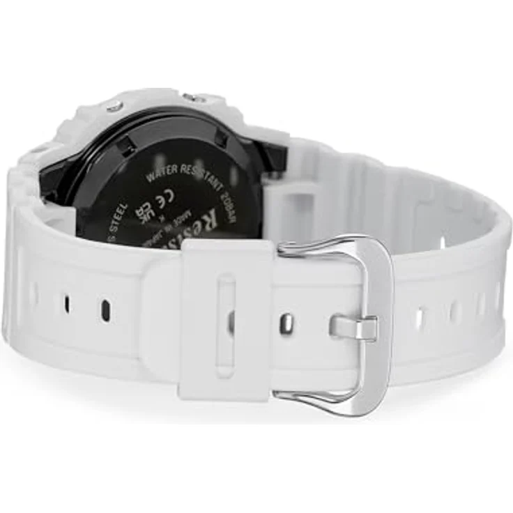 CASIO G-SHOCK GW-5000HS-7ER, Funkchronograph mit Solarbetrieb, digitale Herrenuhr, bis 20 bar wasserdicht, Resinarmband, weiß – Bild 3