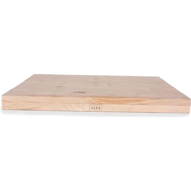 Alfa Forni Fichtenholz-Kochbrett 50x48cm, Schneidebrett, Braun