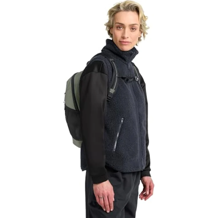 Jack Wolfskin Daypack VELOCITY LITE 10, leichter Rucksack mit AEROSHAPE LITE Tragesystem und Trinkblasenaufnahme, schwarz – Bild 3