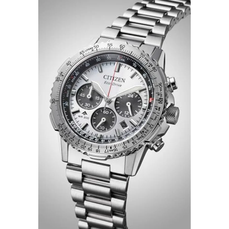 CITIZEN Watch CA4660-61A, Chronograph-Uhr mit Solarenergie und Stoppuhr, Silber – Bild 5