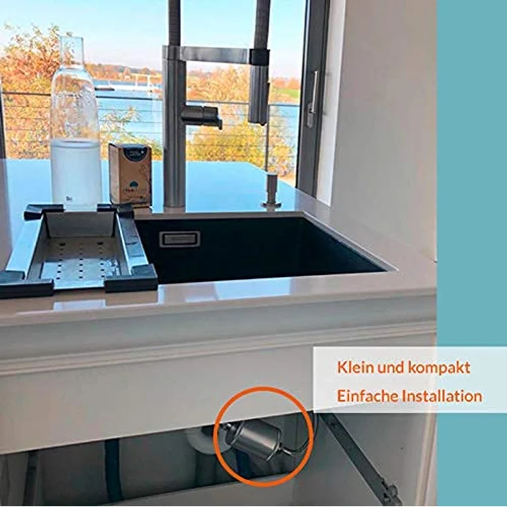 Riva rivaALVA Life-EM Untertisch-Trinkwasserfilter mit EM Keramik und biologisch abbaubarem Kartuschengehäuse – Bild 8