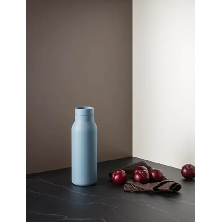 Eva Solo Urban Isolierflasche, 0.5 Liter, doppelwandig, dustblue, spülmaschinengeeignet – Bild 5