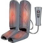 RENPHO Beinmassagegerät mit Wärme, Kompression Waden- und Fußmassage, verstellbares Wickeldesign für die meisten Größen, mit 5 Modi 3 Intensitäten, Geschenk für Eltern zur Entspannung Beinmuskulatur