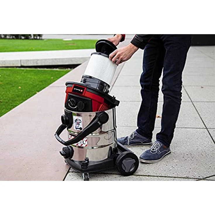 Einhell Original Ersatzfaltenfilter für Staubklasse L (geeignet für Einhell Nass-Trockensauger der Staubklasse L, zum Trockensaugen, 150 mm Durchmesser, 175 mm Höhe) - Preisvergleich – Bild 2