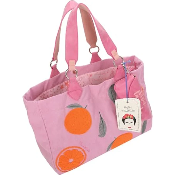 Fritzi aus Preußen Fritzi x Frida Kahlo Izzy Medium Shopper Tasche, 42 cm, orange, 100% Polyester – Bild 5