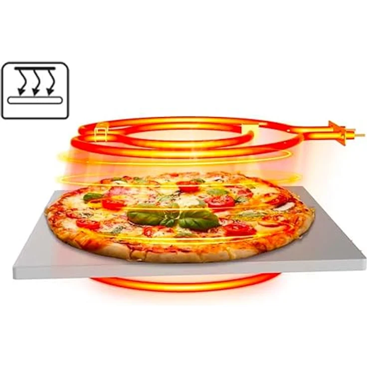 KeMar Kitchenware KPO-220 Elektrischer Pizzaofen mit Pizzaschaufel, Touch Display, bis 450°C – Bild 3